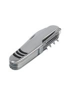 Швейцарский нож 11  в 1: ножницы, отвёртка, нож, штопор, пилы, открывалки, консервный нож, шило, напильник, нитевдеватель - фото 54809316