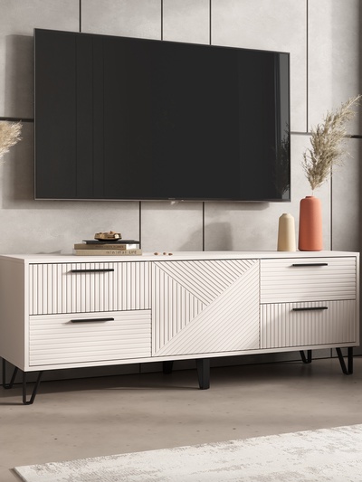 Тумба под ТВ »Флэш», 1502×426×542 мм, цвет кашемир/кашемир