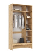 Прихожая «Луна», с нишей, 1200×520×2400 мм, цвет браш мени грин/дуб крафт - Фото 2