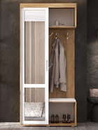 Прихожая «Стелла – 1», 1000×430×2196 мм, цвет дуб крафт/белый - Фото 3