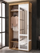 Прихожая «Стелла – 1», 1000×430×2196 мм, цвет дуб крафт/белый - Фото 4