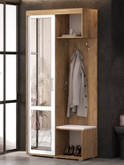 Прихожая «Стелла – 1», 1000×430×2196 мм, цвет дуб крафт/белый - Фото 6