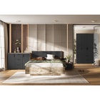 Комод напольный «Сильвия», 3 ящика, 2 двери, 1202×446×908 мм, цвет браш графит/дуб юкон - фото 14921696