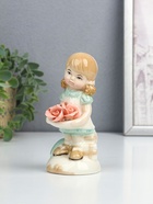 Фигурка керамика «Малышка с розочками», 6×6.5×13 см 10932069