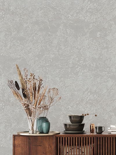 Обои виниловые EURO DECOR 6062 – 23, на флизелиновой основе, 1.06×10 м, цвет серый