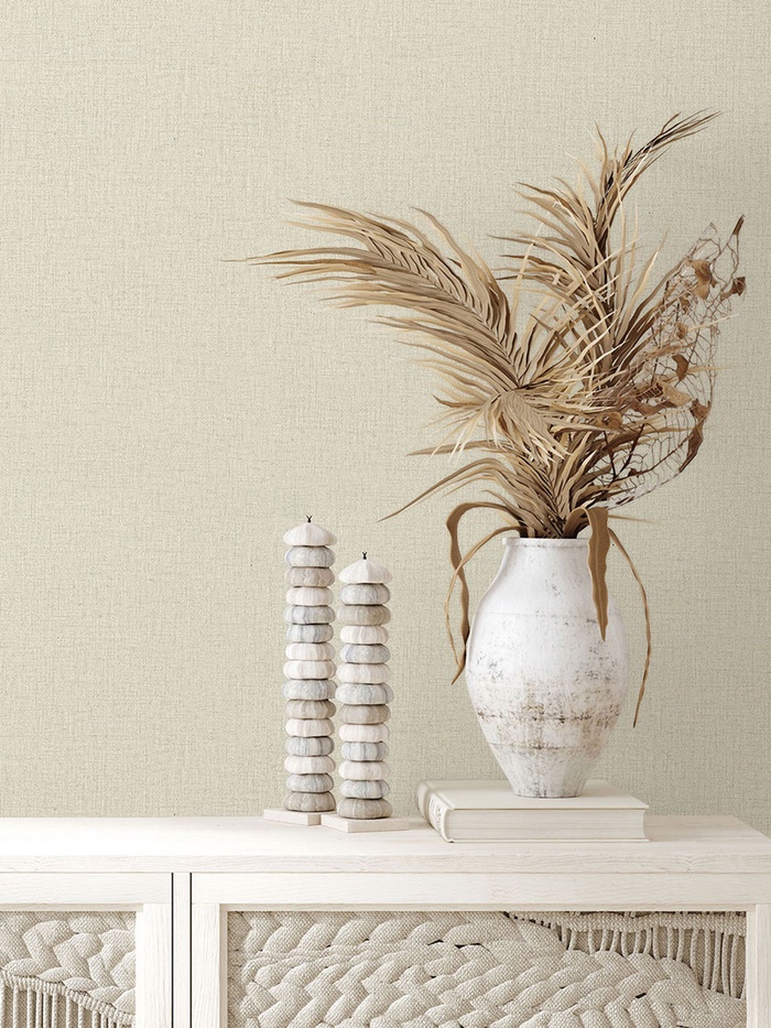 Обои виниловые EURO DECOR 7302 – 17, на флизелиновой основе, 1.06×10 м, цвет бежевый - Фото 1