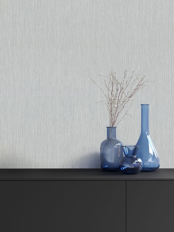 Обои виниловые EURO DECOR 7323 – 24, на флизелиновой основе, 1.06×10 м, цвет серый - Фото 1