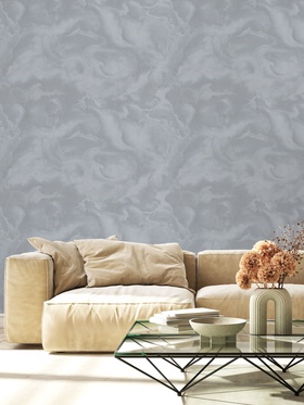 Обои виниловые EURO DECOR 7325-23, на флизелиновой основе, 1.06×10 м, цвет серый