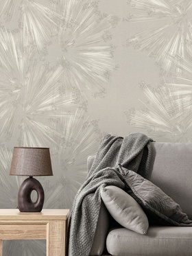 Обои виниловые EURO DECOR 8084-02, на флизелиновой основе, 1.06×10 м, цвет бежевый