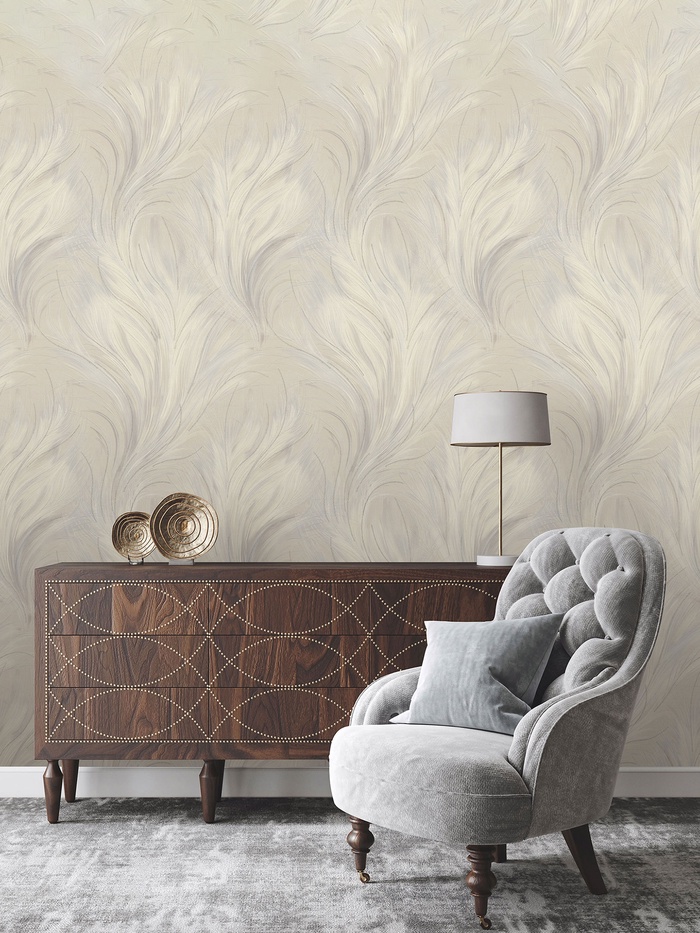 Обои виниловые EURO DECOR 9259-01, на флизелиновой основе, 1.06×10 м, цвет бежевый - Фото 1