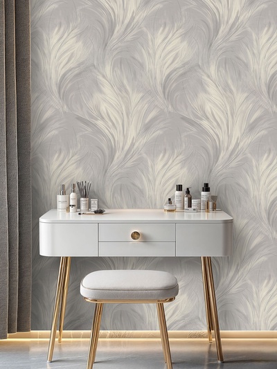 Обои виниловые EURO DECOR 9259-11, на флизелиновой основе, 1.06×10 м, цвет серый