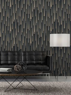 Обои виниловые EURO DECOR 9281-22, на флизелиновой основе, 1.06×10 м, цвет чёрный - Фото 1