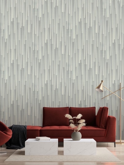 Обои виниловые EURO DECOR 9281-23, на флизелиновой основе, 1.06×10 м, цвет серый