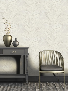 Обои виниловые EURO DECOR 9283-01, на флизелиновой основе, 1.06×10 м, цвет бежевый