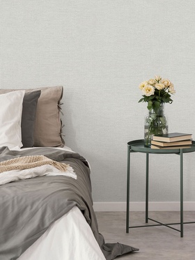 Обои виниловые EURO DECOR 9287-00, на флизелиновой основе, 1.06×10 м, цвет белый