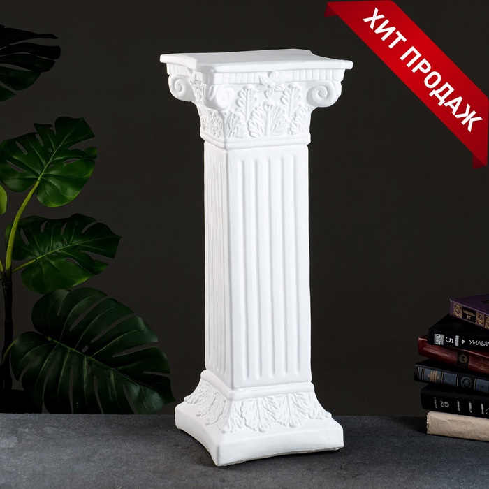 УЦЕНКА Колонна «Античная», белый 64×25.5 см - Фото 1