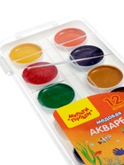 УЦЕНКА Акварель 12цв пластик Мульти-Пульти «Енот в Красном море», б/к, европодв 240040 - Фото 4