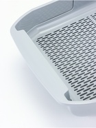 Туалет для кошек Марсель глубокий с сеткой 50×34.5×12 см (полипропилен) светло-серый - фото 809243252