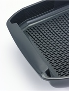 Туалет для кошек Марсель глубокий с сеткой 50×34.5×12 см (полипропилен) серый - фото 59407428