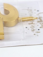 УЦЕНКА Свеча в торт «Юбилейная», цифра 35, золотая 10932426