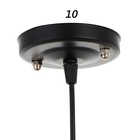 УЦЕНКА Светильник BayerLux 1648/1 E27 40 Вт черный 29×29×27 см 10932458