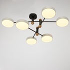 УЦЕНКА Люстра 625359/6 LED 78 Вт 3 режима 3000-6000К черный-белый 85×85×30 см 10932459