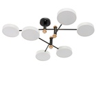 УЦЕНКА Люстра 625359/6 LED 78 Вт 3 режима 3000-6000К черный-белый 85×85×30 см 10932459