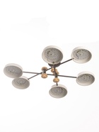 УЦЕНКА Люстра 625359/6 LED 78 Вт 3 режима 3000-6000К черный-белый 85×85×30 см 10932459