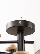 УЦЕНКА Люстра 625359/6 LED 78 Вт 3 режима 3000-6000К черный-белый 85×85×30 см 10932459