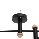 УЦЕНКА Люстра 625359/6 LED 78 Вт 3 режима 3000-6000К черный-белый 85×85×30 см 10932459