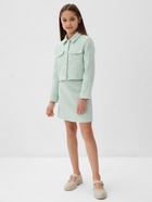 Костюм для девочки: жакет, юбка MINAKU: PartyDress, зелёный, рост 146 см - Фото 4