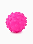 Игрушка пищащая «Мячик» для собак, 6.5 см, фуксия - Фото 2