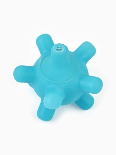 Игрушка пищащая «Мячик шипы», 5 см, голубая