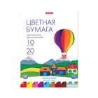УЦЕНКА Бумага цветная А4 10л 20цв офс 80г/м² ErichKrause, мел, двуст., на склейке - Фото 1