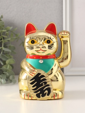 {{photo.Alt || photo.Description || 'УЦЕНКА Сувенир кот пластик &quot;Манэки-нэко&quot; h=14,5 см'}}