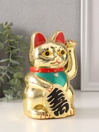 УЦЕНКА Сувенир кот пластик "Манэки-нэко" h=14,5 см 10932557