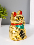 УЦЕНКА Сувенир кот пластик "Манэки-нэко" h=14,5 см 10932557