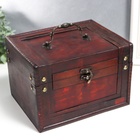 УЦЕНКА Шкатулка для украшений «Рыцарский турнир», дерево состаренная, набор 2 шт. 12×17.5×14.5, 15×21×17.5 см 10932564