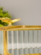 УЦЕНКА Шкатулка для украшений «Бабочка», стекло с металлическим каркасом, прямоугольник, прозрачная, 12.3×20×8.3 см 10932566