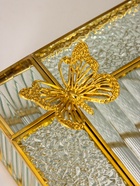 УЦЕНКА Шкатулка для украшений «Бабочка», стекло с металлическим каркасом, прямоугольник, прозрачная, 12.3×20×8.3 см 10932566