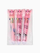 Ручка многоцветная, 10 цветов, 3 шт., «Стич», розовый - Фото 9