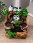 Фонтан настольный «Совы на дереве», 25.5×17×14 см, с подсветкой - Фото 2