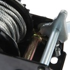 Лебедка ручная барабанная тяговая ТУНДРА, 800 кг, металлический трос 8 метров - Фото 6