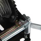 Лебедка ручная барабанная тяговая ТУНДРА, 1400 кг, металлический трос 10 метров - Фото 6