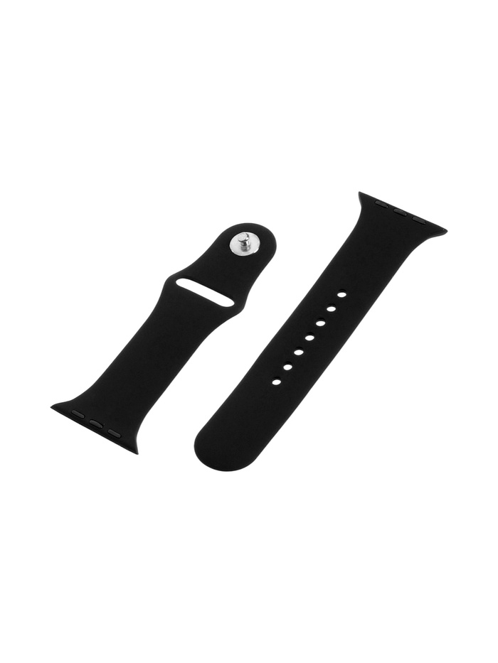 Ремешок для Apple Watch 42/44/45/49 мм, чёрный - фото 51874190