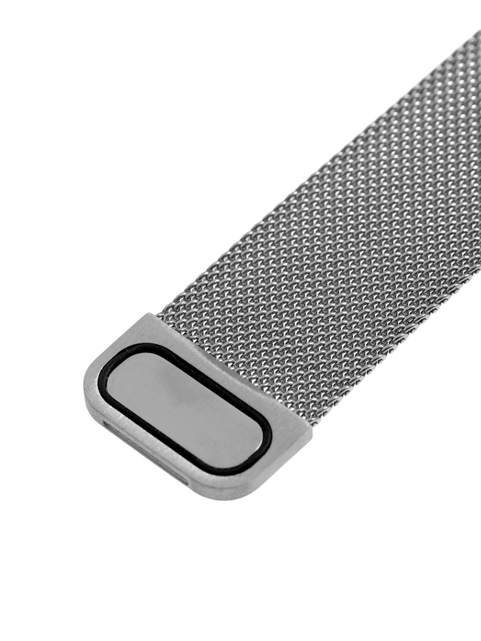 Ремешок для Apple Watch 38 40 41 мм, миланская петля, серебристый - фото 51850839