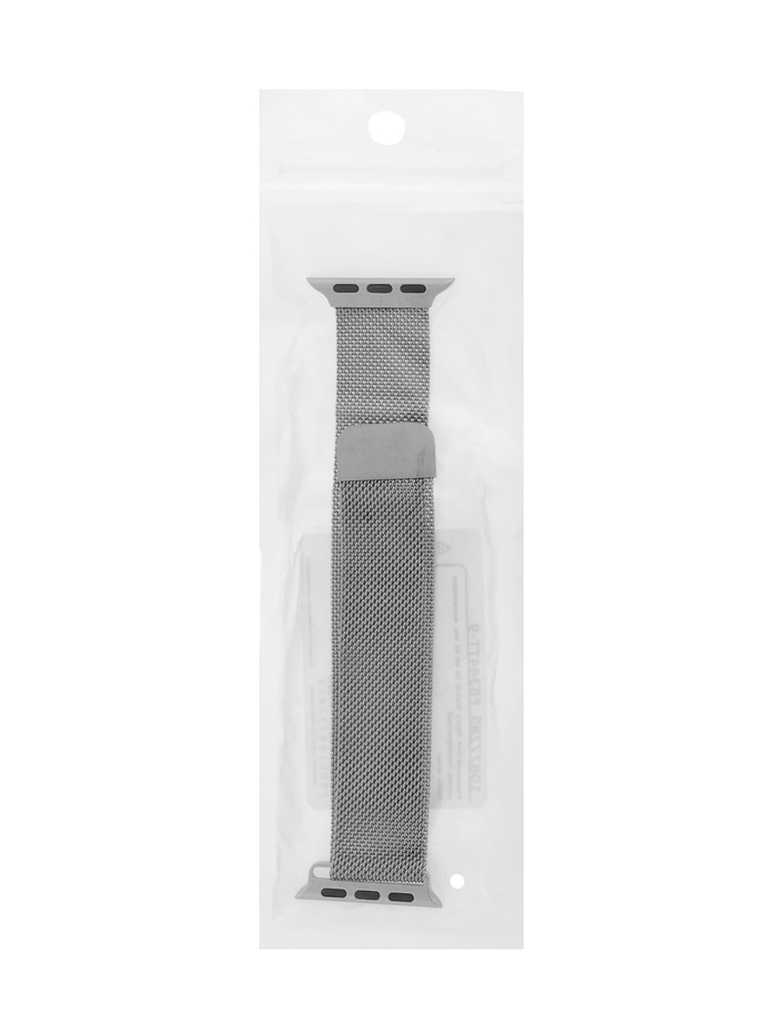 Ремешок для Apple Watch 38 40 41 мм, миланская петля, серебристый - фото 51850840