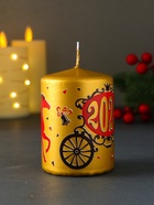 Свеча новогодняя пеньковая «Лошадь. 2026», 6×6×8 см - Фото 2
