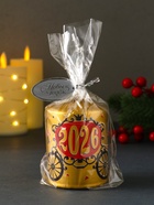 Свеча новогодняя пеньковая «Лошадь. 2026», 6×6×8 см - Фото 5