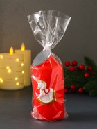 Свеча-цилиндр «Лошадка-качалка», 6×6×8 см - Фото 6